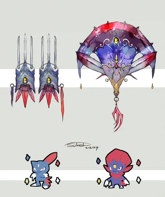 ニューラ・マニューラモチーフの武器(ポケモン) 