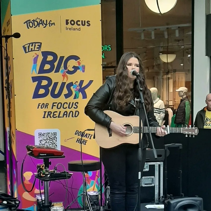 On Friday 12th April, I am taking part in The Big Busk at Liffey Valley at 12pm . I will be performing to support Focus Ireland’s vital work in helping families and children exit homelessness. Show your solidarity and join me for a day full of music, connection and purpose.