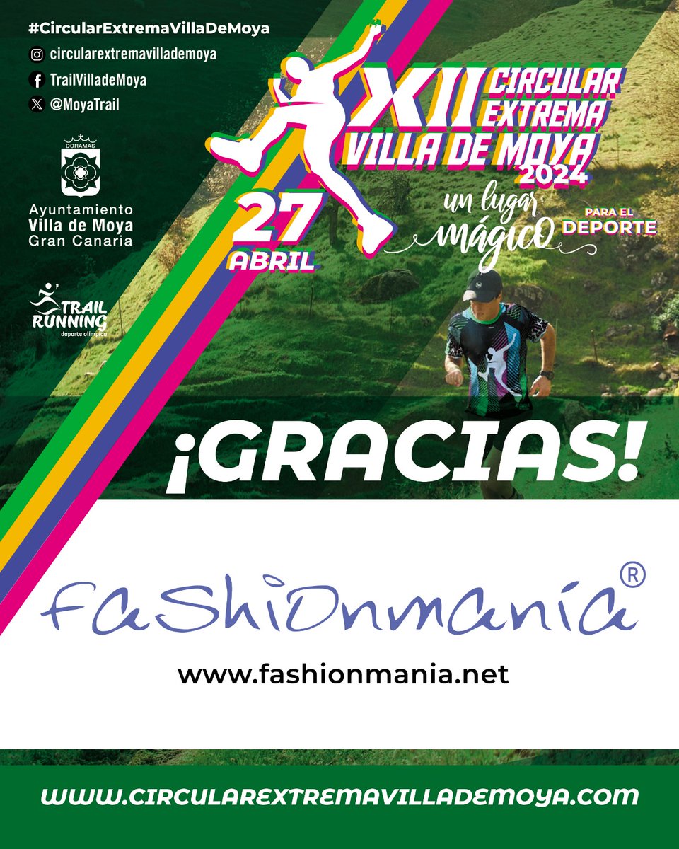 👏🏻 Hoy toca agradecer a otro de nuestros colaboradores en esta XII edición de la #circularextremavillademoya. ¡Muchas gracias a la agencia creativa FashionMania!

🟢 Sin ellos no tendríamos un diseño tan bonito y cuidado en esta edición.