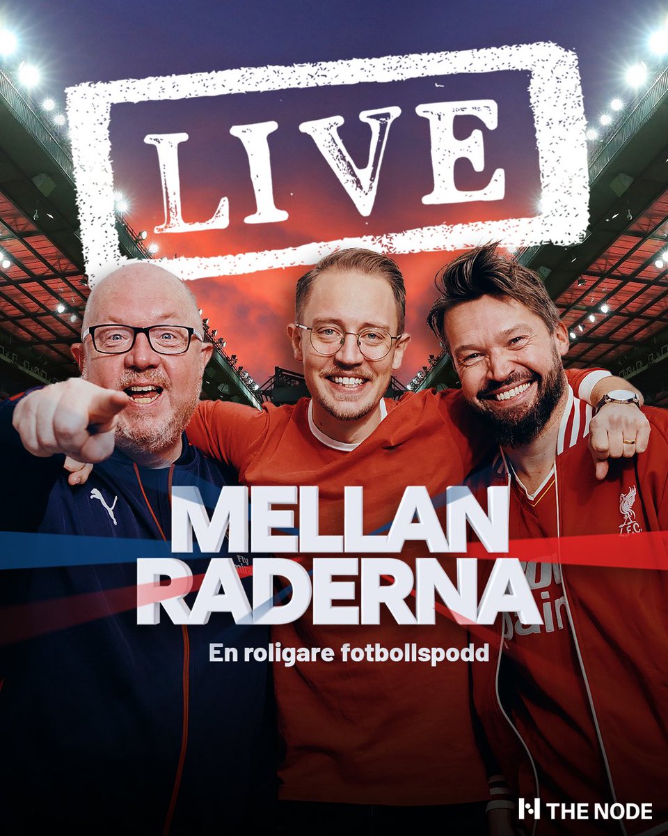 SÅ kul att så många redan köpt biljett till vår livepodd den 24 april på The Node i Stockholm! 🫶 Planeringen i full gång inför denna dunderkväll som drar igång kl 19.00. Notera att antal platser är begränsade så passa på att säkra din biljett redan nu! 🔥

🎟️ Lös biljett här: