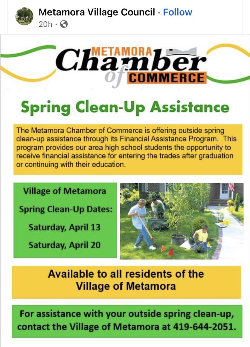 Evergreen High School Students!!! Go get some money from the chamber by helping your community!
