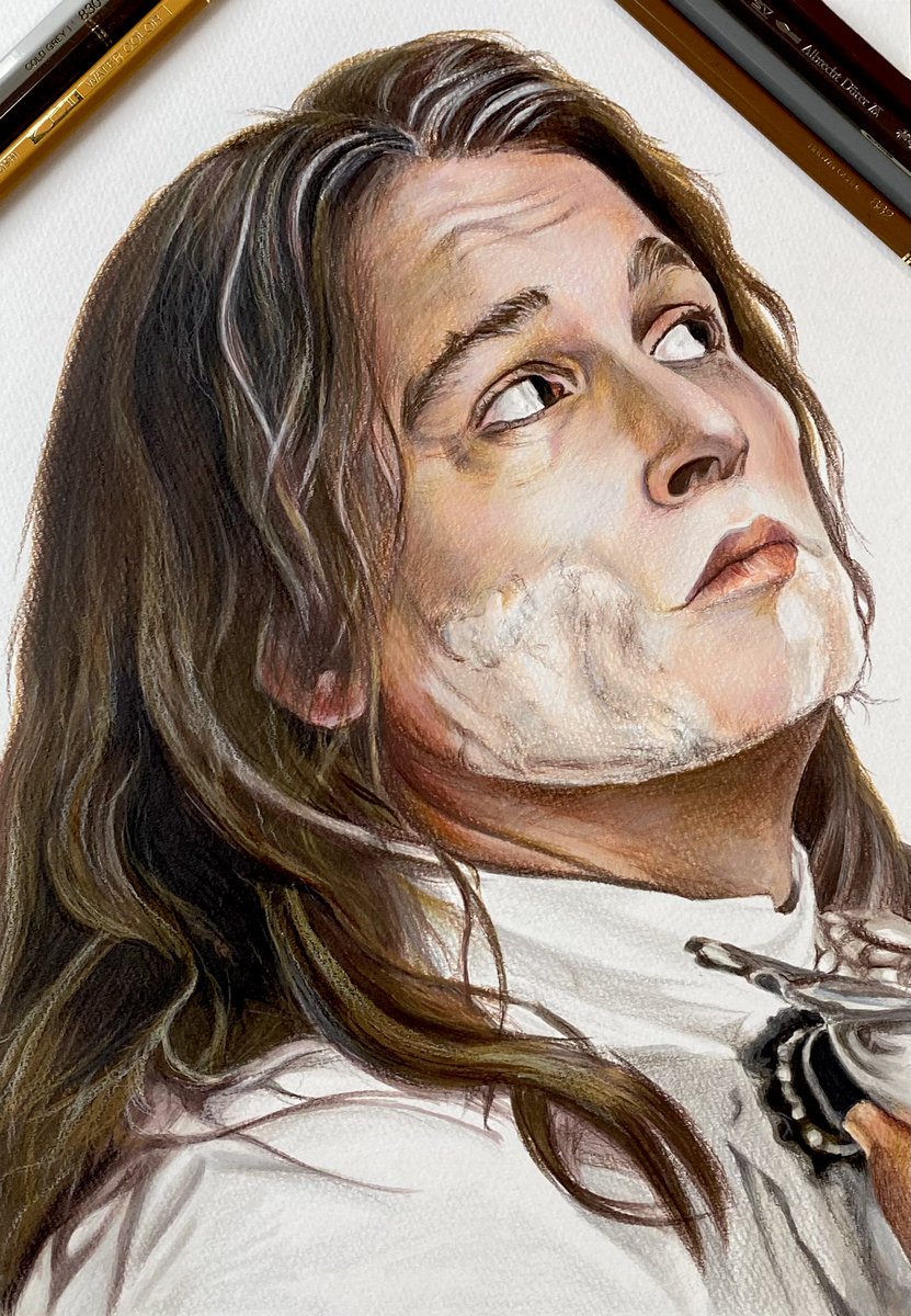 GattoBlu5's tweet photo. I drew King Louis XV played by Johnny Depp from Jeanne du Barry (film)✍️

#ジャンヌ・デュ・バリー 国王最期の愛人 のルイ15世👑の色鉛筆画を描きました✍️
#映画デュ・バリー
#ジョニー・デップ
#johnnydepp
#ColoredPencilDrawing 
#JeanneDuBarry 
#JohnnyDepp
@JohnnyDeppNFT 
@WeRJohnny1 https://t.co/8E5jeafNRK