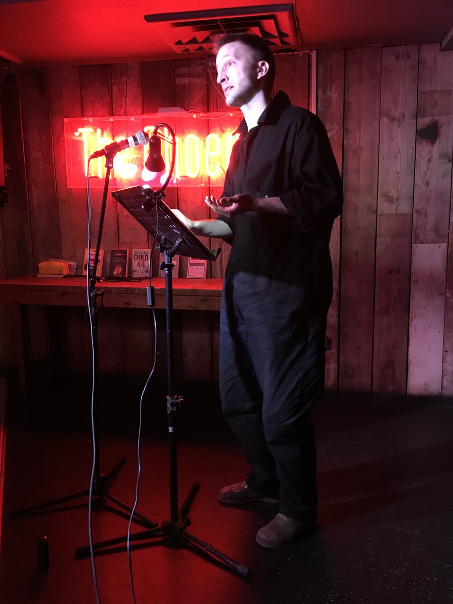 LiamJHogan's tweet photo. More pics from last night’s #DreamsAndReality epic @liarsleague #LiveLit. A storming first half featuring Gloria Sanders, @magnusrook &amp; @tonytwopints, reading stories by Caroline von Schmalensee, @fringecomber, and @JSellarsLies https://t.co/1QFM1tHjef