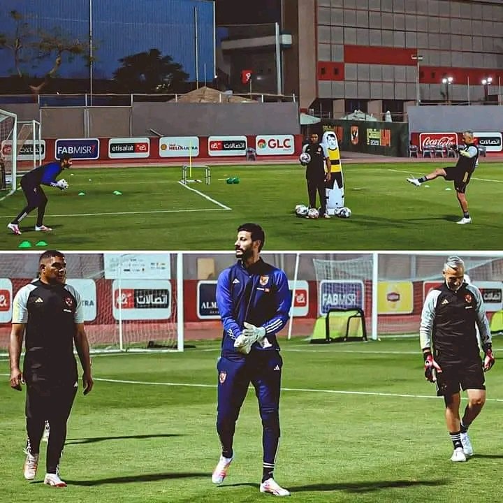 Al Ahly SC receives a boost as captain Mohamed El Shenawy returns to training after injury. 🦅🇪🇬 

📸 أخبار الدوري المصري - سبورت 360 

#AfricaSoccerZone #ASZ