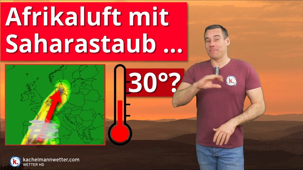 Markanter Vorstoß von Afrikaluft mit Saharastaub am Wochenende! Die Luftmasse ist rekordverdächtig für Anfang April und würde sogar bis zu 30 Grad zulassen. Es spielt aber auch Saharastaub mit. Ausführlich im neuen Video: youtube.com/watch?v=O7A03E… /FR