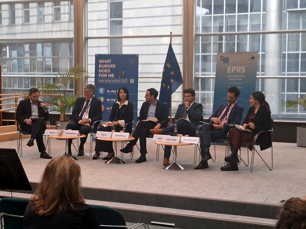 #TAW24 "Digital Transformation" with panelists Alex Boyd (Strand Partners), Lina Gálvez Muñoz MEP, Pearse O’Donohue, (DG CNECT, European Commission), Gianluca Nigro (Office of Congressman Brendan F. Boyle), Claudia Selli (AT&amp;T), Alessandro Gropelli (ETNO), Matis Pellerin (Oracle)