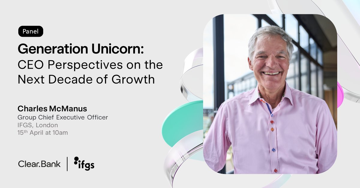 Fintech has succeeded in revolutionising financial services, so what's next? Hear from our Group CEO, Charles McManus, at IFGS on Monday, 15th April as he discusses the next decade of growth alongside Iana Dimitrova, @OpenPayd, Francesca Carlesi, @RevolutApp, Francesco…