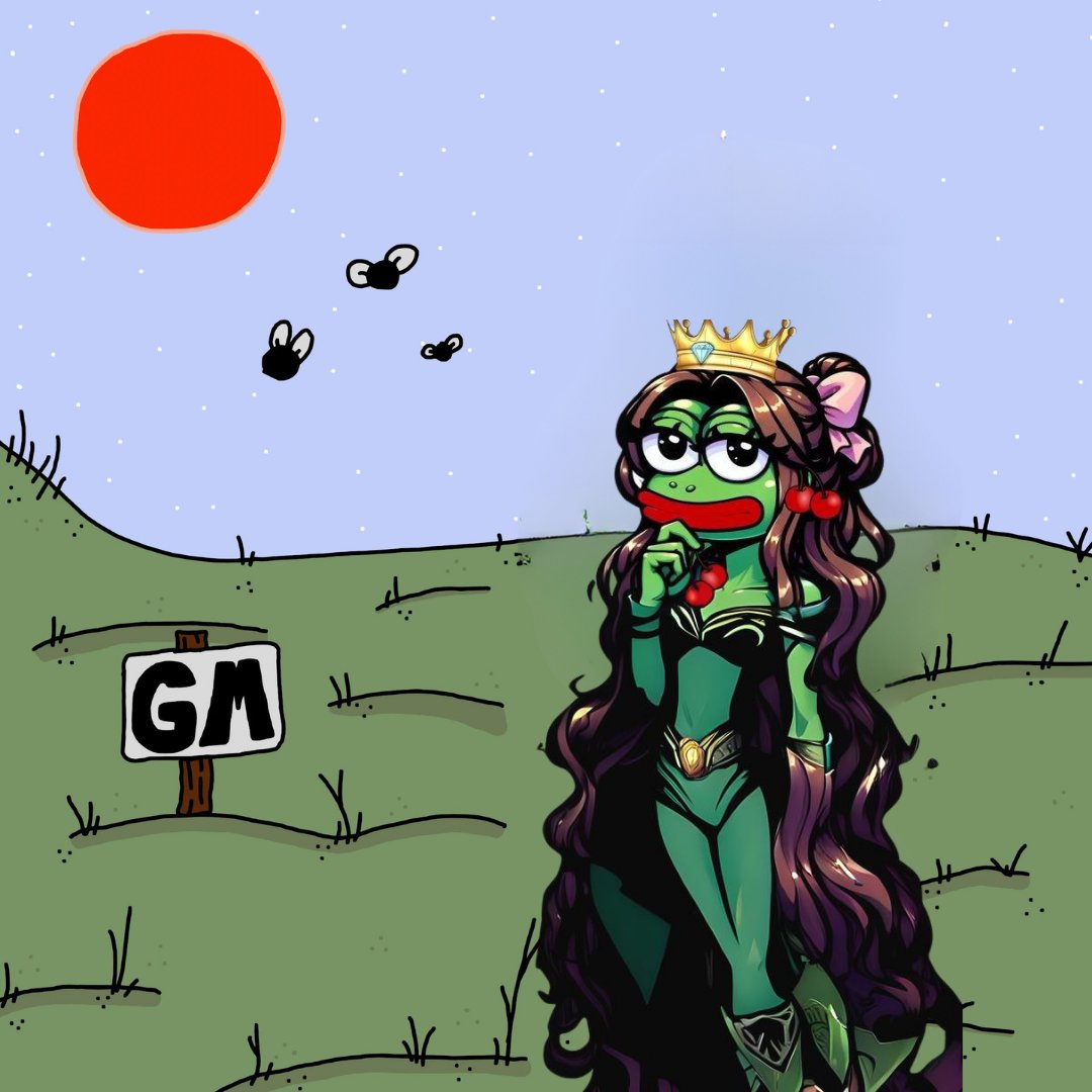 Say GM to this beautiful woman 🐸🍒

$CRYP $SOL #SolanaMemeCoins $PEPE