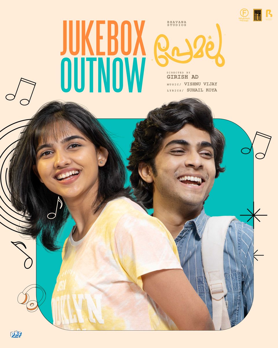 Listen - youtu.be/ZJTNymJ5g1A

The magical duo, Vishnu Vijay - Suhail Koya banger..!!
Premalu Juke Box out now..!! 🎶 🥰

#LetsPremalu #PremaluMovie #Jukebox #GirishAD #Naslen #Mamitha #DileeshPothan #FahadhFaasil #SyamPushkaran #VishnuVijay #SuhailKoya #BhavanaStudios