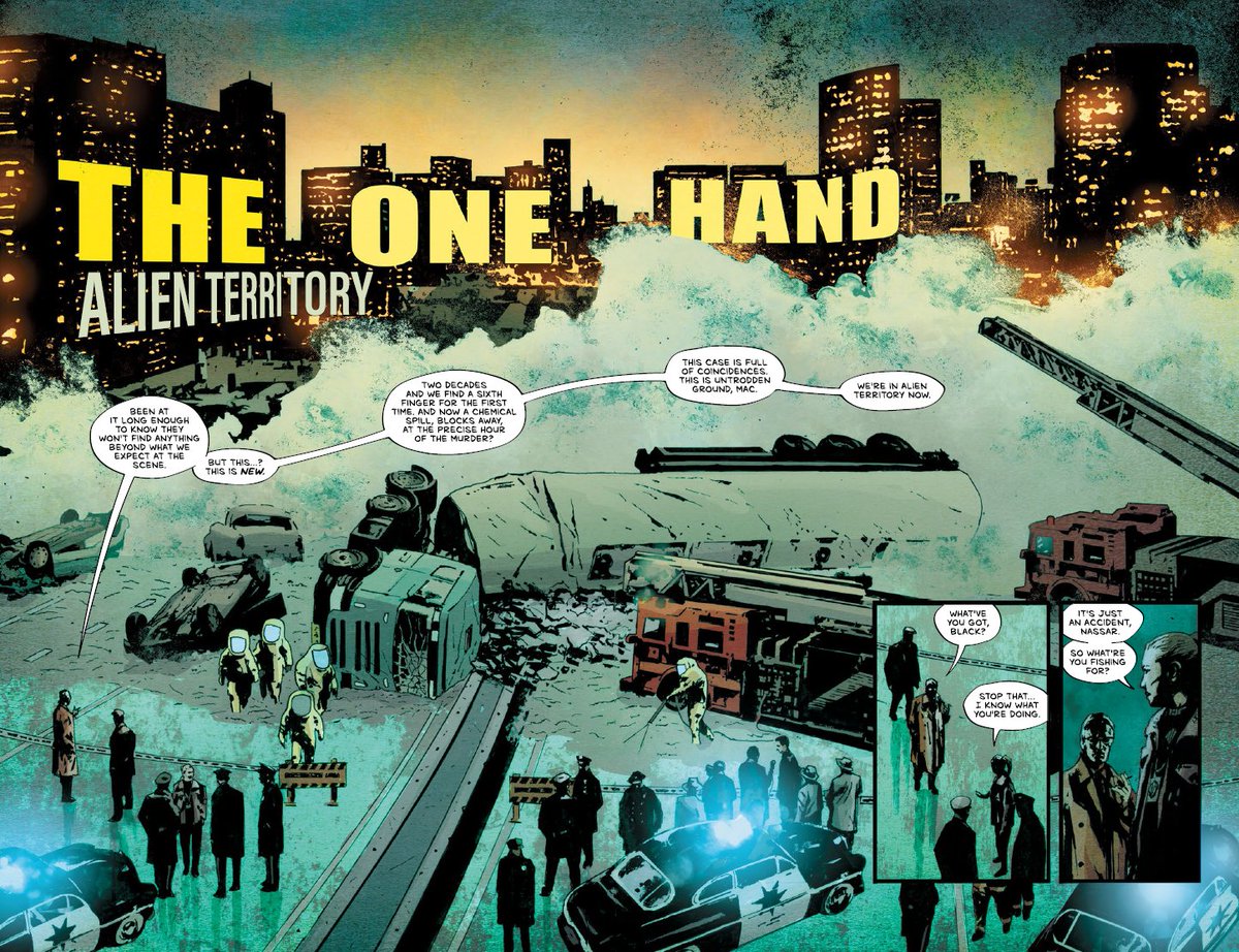 The One Hand #3 is out in comic shops today! Written be me Art by Laurence Campbell Colours Lee Loughridge Letters @adityab Design @hellomuller