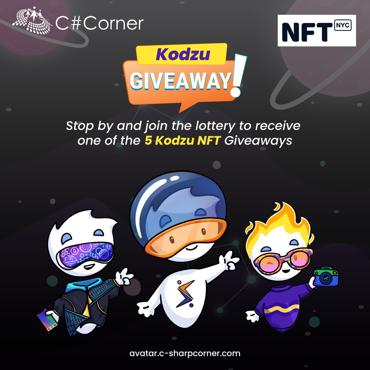 Attending <a href="/NFT_NYC/">NFT.NYC</a>? Drop by our booth for a chance to score some rare #Kodzu NFTs. Come say hello and explore the future of digital collectibles with us. See you at the event!

Book your ticket now: nft.nyc/register

<a href="/mcbeniwal/">Mahesh Beniwal</a> #NFTNYC2024 #NFTNYC #NFTs #SharpCommunity