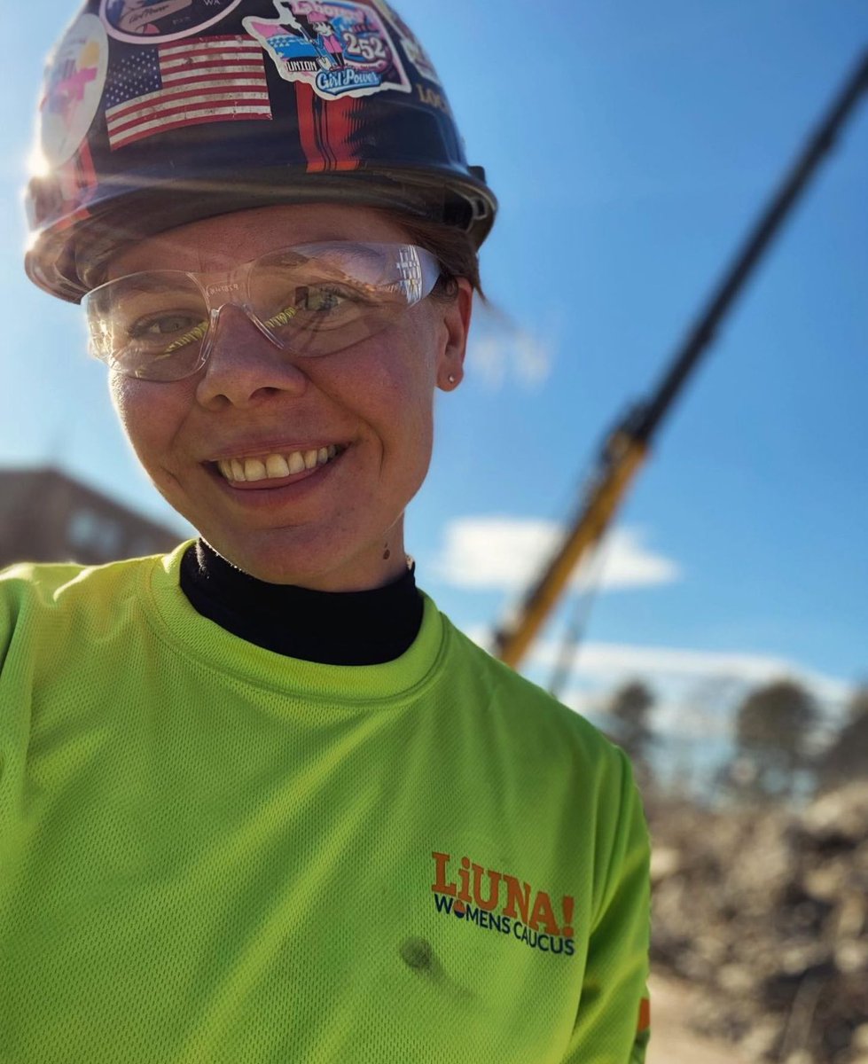 A special shoutout from @LiUNACanada to our @LiUNA Sisters across the US, putting in the work day in and day out to build + strengthen communities while inspiring the next generation of women+ girls in construction! Chelsea is a powerhouse moving our union and industry forward!
