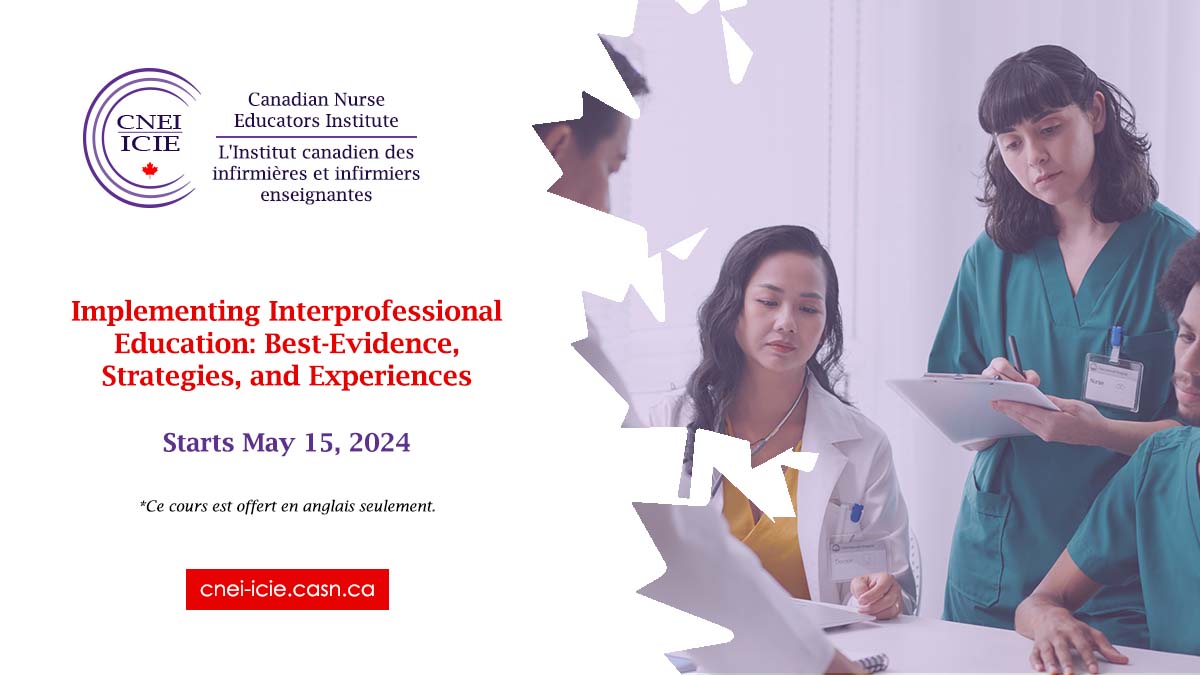 In CNEI’s Allies in Teaching Institutions course, participants will examine personal and institutional challenges, opportunities and supports for developing courses that include meaningful IPE experiences utilizing existing resources. bit.ly/496xkg8 #Nursing