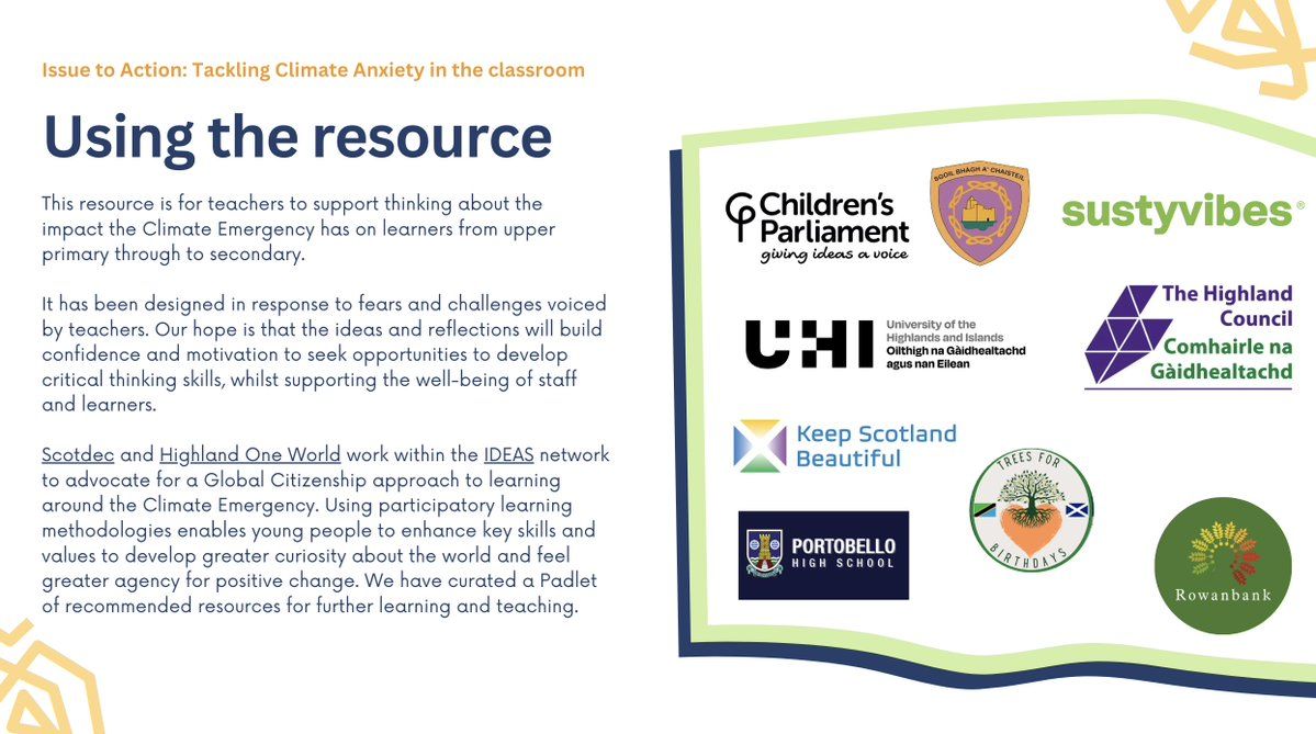 This digital resource support teachers in approaching and tackling Climate Anxiety in the classroom with young people. Designed and curated with a range of expert contributors. #ClimateActionNow Access the resource: bit.ly/tackling-clima…