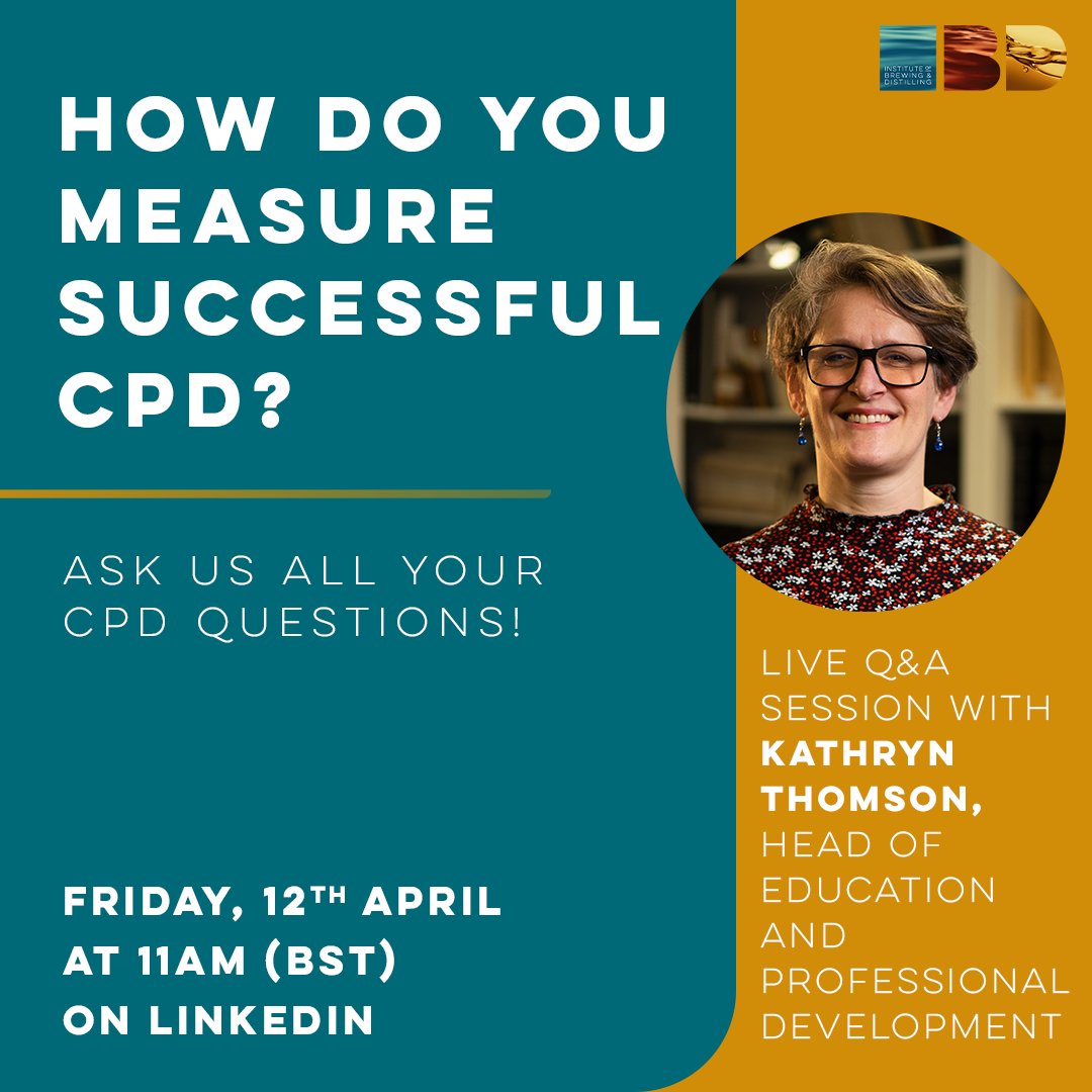 How do you measure successful #CPD? Find out how and ask us all your CPD questions at our live Q&A session with our in-house expert, Kathryn Thomson, Head of Education and Professional Development, on Friday 12th April at 11am!

#QandA #AskUsAnything #LinkedInLive