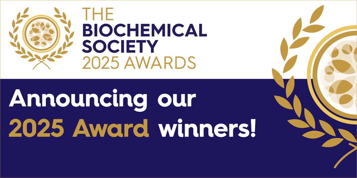 Mark your calendars! We will be announcing our outstanding winners of the Biochemical Society 2025 Awards tomorrow! Check back throughout the day as we celebrate excellence across all disciplines of the molecular biosciences. #BiochemAwards