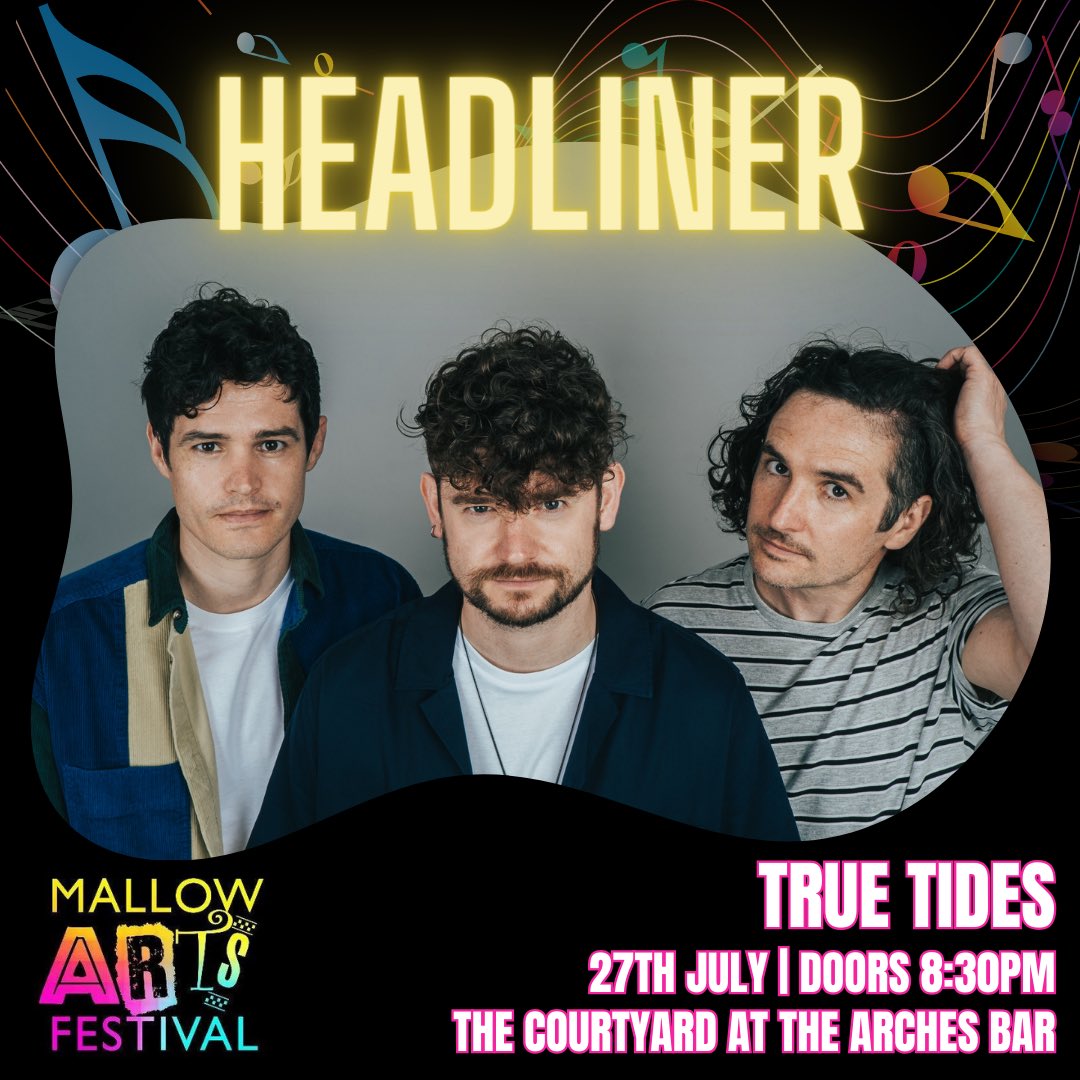 TRUE TIDES (@truetidesband) on Twitter photo Buzzed to announce we will be playing <a href="/MallowArtsFest/">Mallow Arts Festival</a> this summer! Tickets available now: eventbrite.ie/e/true-tides-m… Buzzed to announce we will be playing <a href="/MallowArtsFest/">Mallow Arts Festival</a> this summer! Tickets available now: eventbrite.ie/e/true-tides-m…