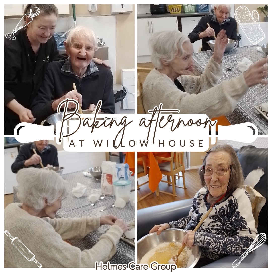 Residents at Willow House had a fun time baking! 🧁🧑‍🍳 #CareHomeActivities #carehomesuk #easter2024