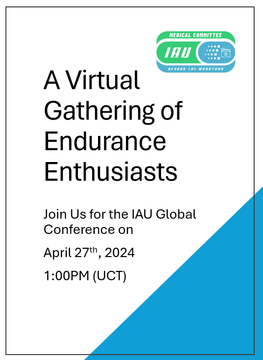 IAU Global Conference: A Virtual Gathering of Endurance Enthusiasts. We invite you to register (free) for upcoming IAU conference, on April 27th. More at IAU website. iau-ultramarathon.org/iau-global-con…