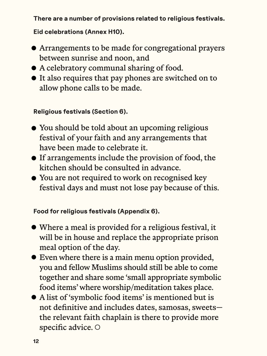 We hear that many Muslims experience discrimination and violations of their rights while spending Ramadan in prison. If you have loved ones in prison, here are their rights and they can submit a formal complaint if this is not followed. shorturl.at/kHOPV