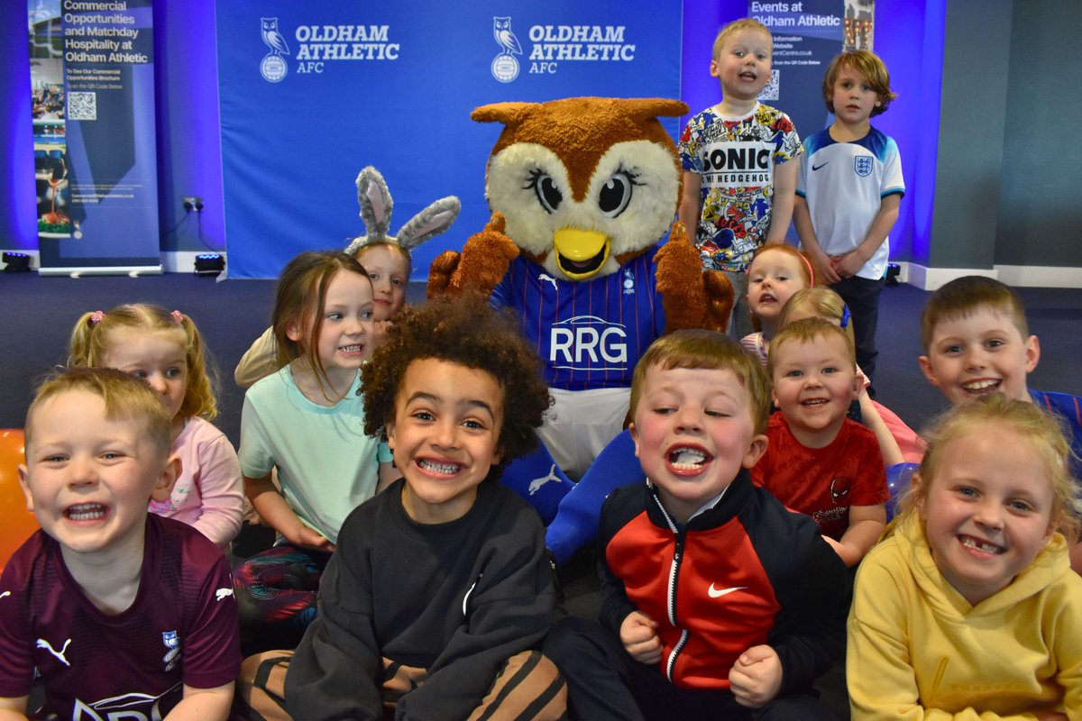 🐣 Plenty of smiles at yesterday's Kids Easter Party. #oafc