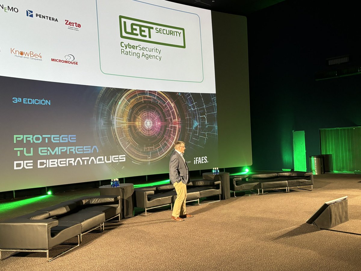 IFAES (@ifaes) on Twitter photo #CiberExpo24: NIS2 y la necesidad de medir la ciberseguridad. Ponencia de la mano de Antonio Ramos, CEO, <a href="/leet_security/">LEET Security</a> #CiberExpo24: NIS2 y la necesidad de medir la ciberseguridad. Ponencia de la mano de Antonio Ramos, CEO, <a href="/leet_security/">LEET Security</a>
