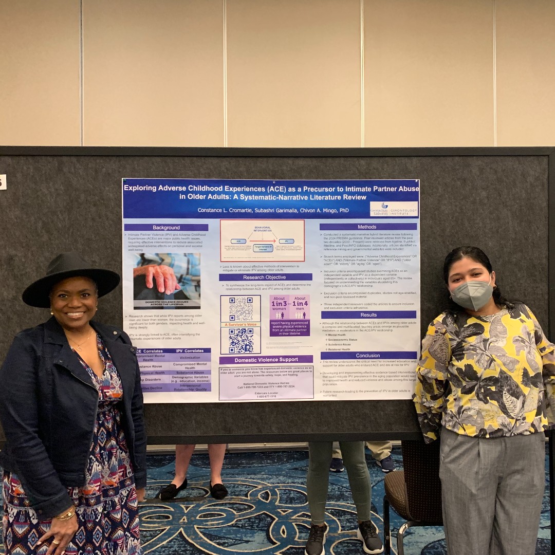 First night of the Southern Gerontological Society conference - lots of student and faculty posters and fun-filled networking.