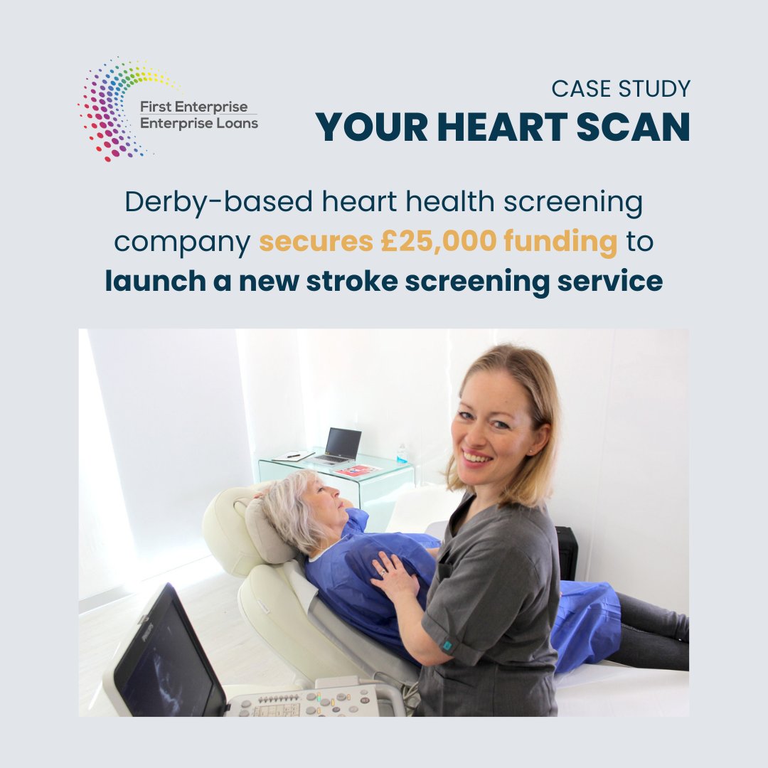 With a £25,000 Start Up Loan, Claire Nieuwoudt, Founder of Your Heart Scan in Derbyshire, has expanded her heart health screening company, adding a stroke screening service alongside the existing cardiac clinics! 👉 To read the full story, please follow: first-enterprise.co.uk/news/derby-bas…