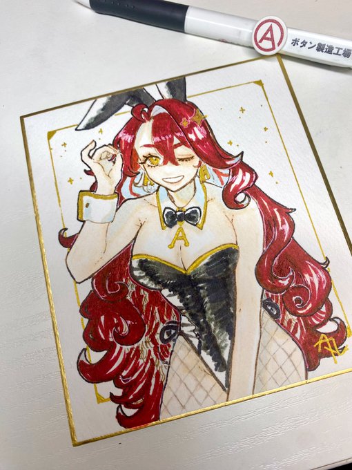 工場長色紙〜!めちゃ顔が良くかけました!!!21時にBOOTHに投げます!!! 