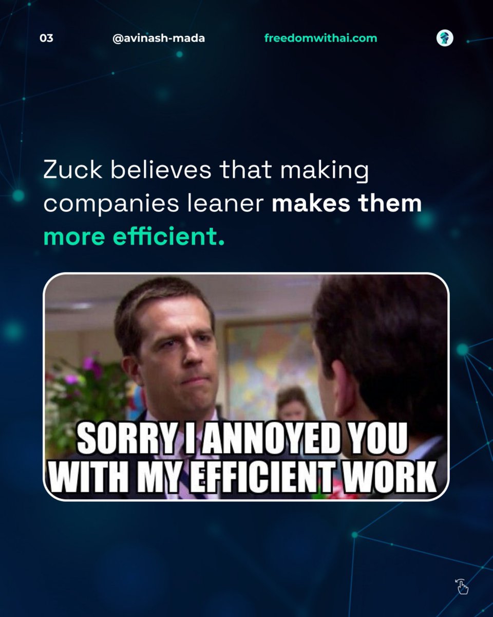 AvinashMada's tweet image. Big tech companies are firing people!

Mark Zuckerberg made a bold statement when he said that mass layoffs could happen in tech companies because of over-hiring!

What does this mean for all software developers out there?

#ai #MarkZuckerberg #devinai