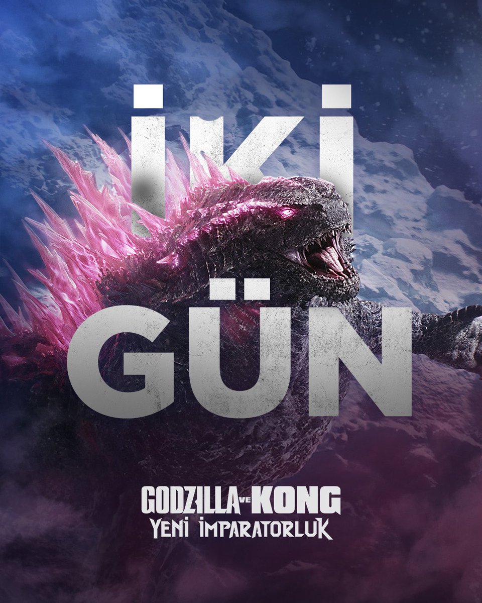 Yılın takımıyla buluşmaya son 2 gün kaldı. ⏳ Godzilla ve Kong: Yeni İmparatorluk 5 Nisan’da sinemalarda. 🔥