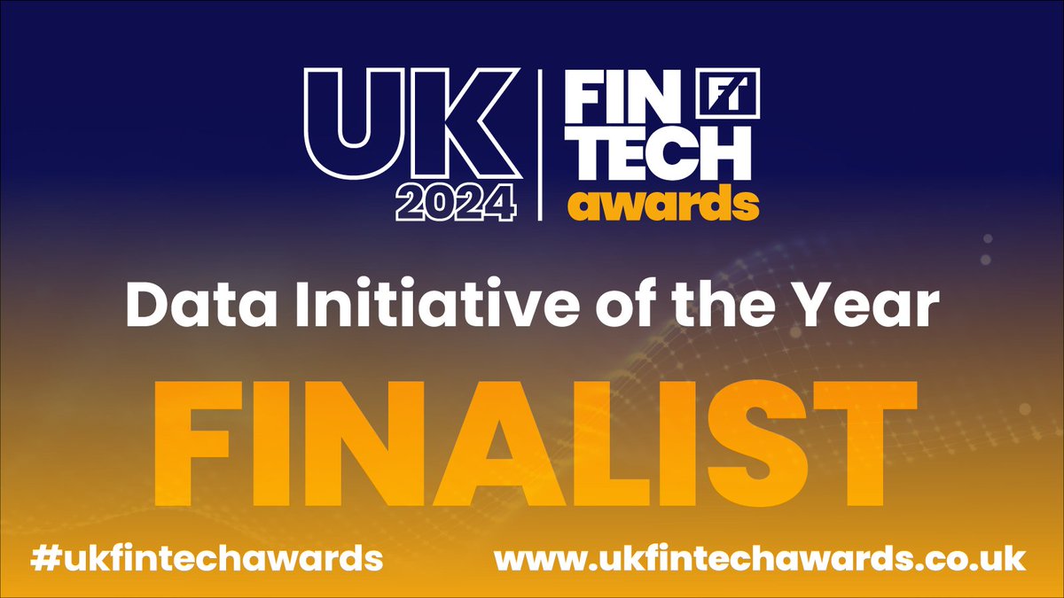 The shortlist for Data Initiative of the Year is:

Fabric &amp; <a href="/avivaplc/">Aviva plc</a> 
mmob 
<a href="/MosaicSmartData/">Mosaic Smart Data</a>
<a href="/WeAreMudano/">Mudano</a>
Snoop
<a href="/TerraPay/">TerraPay</a>

Congratulations to everyone shortlisted 🎉

To secure your tickets for the event, click here:

ukfintechawards.co.uk/shortlist-2024/

#UKFinTechAwards2024