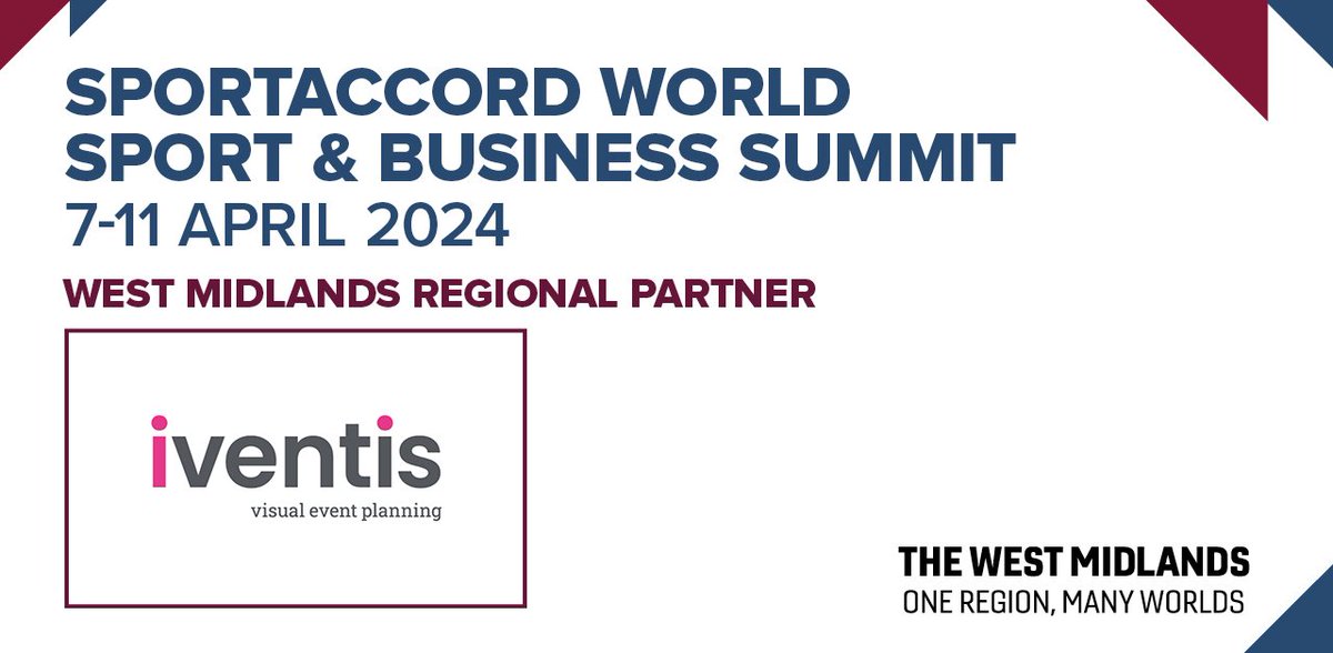 Leading provider of event and venue planning solutions, @IventisSoftware, will be a WM Regional Partner at the upcoming @SportAccord World Sport & Business Summit. Read more about Iventis here: tinyurl.com/43ruuk3r #SportAccord #WhereSportMeets #SportBiz #PowerOfSport