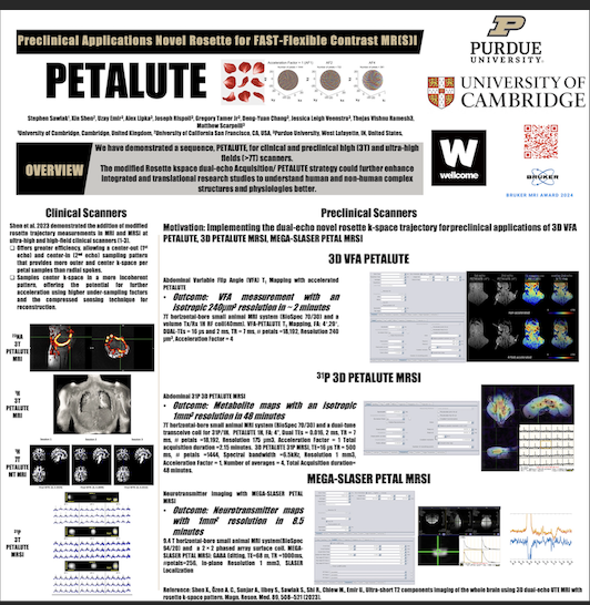 Looking forward to #ENC2024 @enc_conf
#PETALUTE 
One sequence to acquire many contrast ranging from 3d/2d UTE, Short TE #MRI and #MRSI, editing  MRSI for #GABA, different #nuclei #clinical and #preclinical #imaging