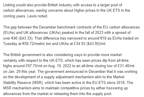 The UK's current emission reduction goals are more ambitious than those of the EU, at least on paper. The UK has legislated for a 68% reduction by 2030 and 78% by 2035 based on 1990 levels while the EU is at 55% and 90% by 2040