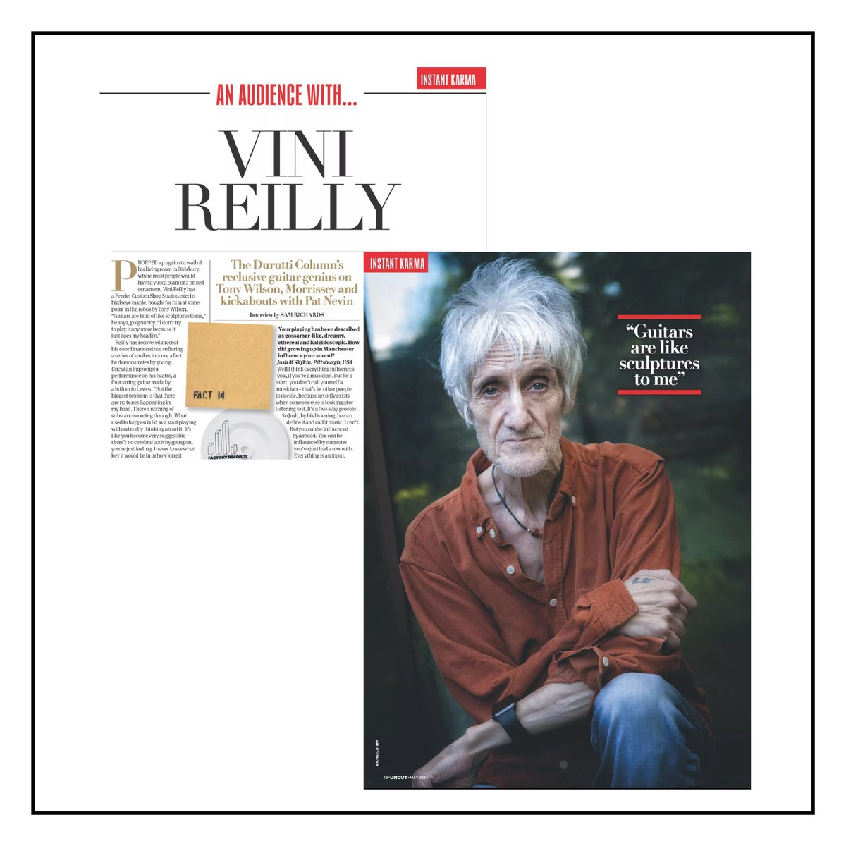 An Audience with #ViniReilly is featured in the latest edition of @uncutmagazine. It's a great read & available to buy from all good newsagents or online here: shop.kelsey.co.uk/single-issue/u… Thanks to everyone who submitted a question. Did your question make it into the feature?
