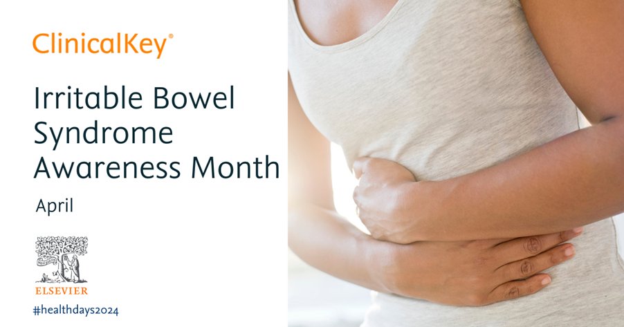 April is IBS Awareness Month. You can catch up on the latest research, treatment options, & lifestyle changes that may help manage IBS on ClinicalKey: Irritable Bowel Syndrome - ClinicalKey. You will need Open Athens to access this resource. librarycrhft.co.uk/clinicalkey #ClinicalKey