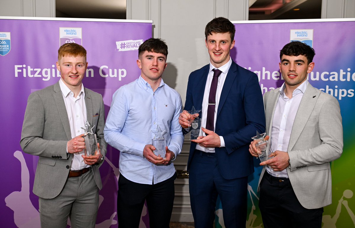 As well as Adam Hogan’s player of the tournament accolade at the @ElectricIreland @HigherEdGAA Fitzgibbon Cup Awards - a huge well done also to Diarmuid Ryan , Shane Meehan (@CratloeGAAClub , @BannerGAAEnnis and @maryi_sports) and Mark Rodgers (@Scariff and @ul_gaa) who were…