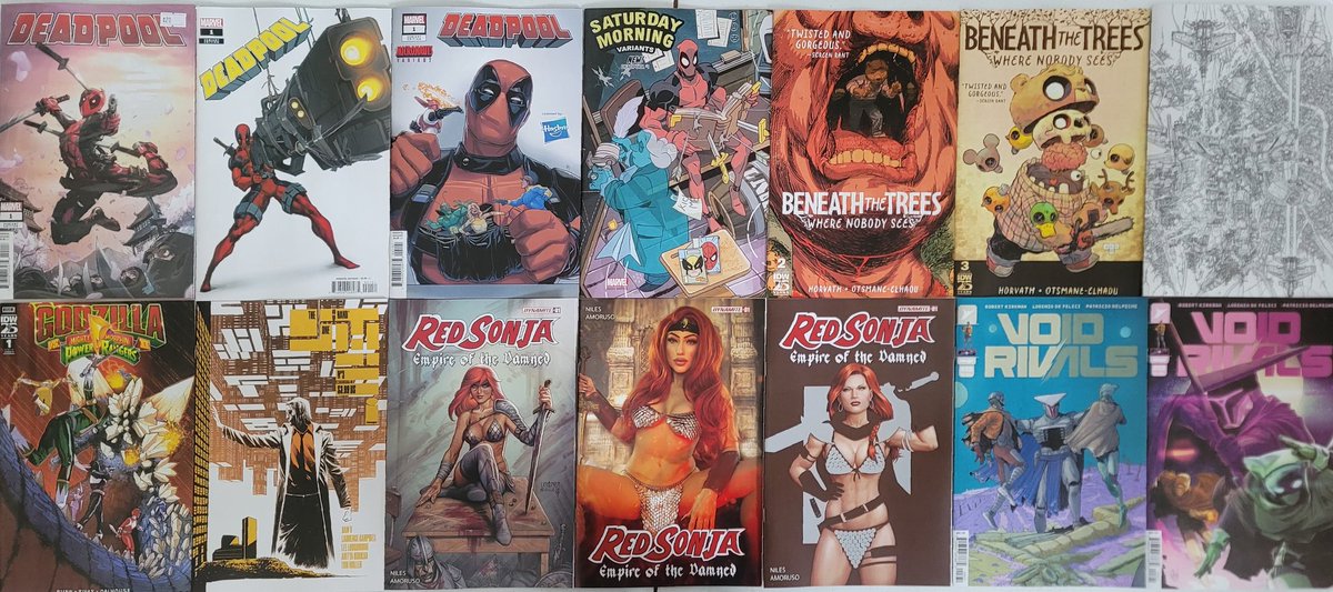 It's #NewComicBookDay events occur in real time 🔥 Deadpool 1 🔥 Can I Scream One Shot 🔥 Geiger 1 🔥 Redcoat 1 🔥 Rook 1 🔥 The One Hand 3 🔥 Void Rivals 8 #Marvel #DCComics #ImageComics #IDW #AWA #BoomStudios #DSTLRY #Comics #ComicBooks #FinalBossComics #FinalBoss