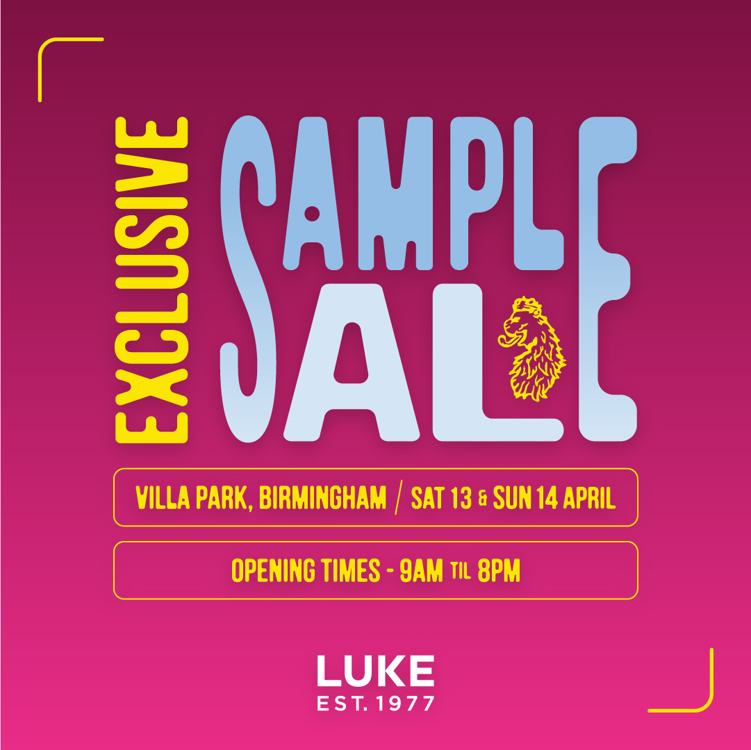 Guess who's back? 👀 Join us next weekend for a massive Villa Park Sample Sale with Up to 70% OFF! Tell us you're coming: bit.ly/3Ja99BX #luke1977 #SampleSale #AVFC