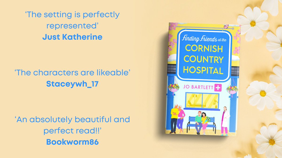 Thank you to @staceywh100, @kcmw86 and @theglitzqueen for their recent reviews on the #FindingFriendsAtTheCornishCountryHospital by @J_B_Writer #blogtour. Pick up a copy today ➡️ mybook.to/friendshospita…