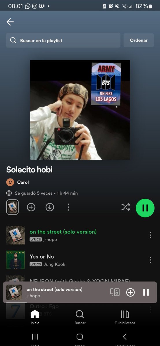 Evi3Mill4's tweet photo. @bts_official

#HOPE_ON_THE_STREET
#HOPE_ON_THE_STREET_VOL1
#ARMY_ON_THE_STREET
#JHOPE #BTS #armybts

Tercera actividad de la semana 💜 https://t.co/k2kvHRMno1