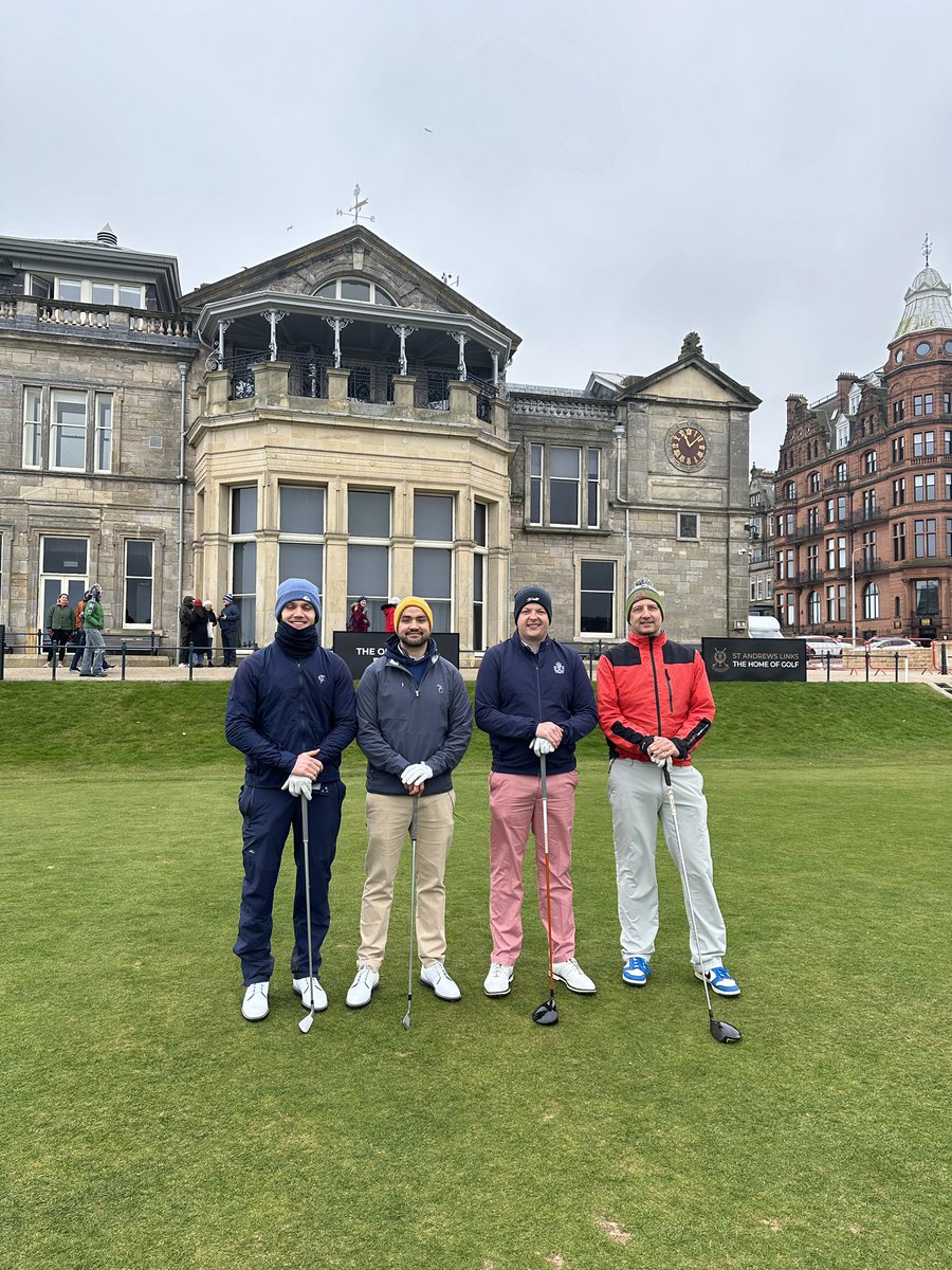 Old Course in reverse. Total bucket list stuff, and it didn’t disappoint. Huge thanks to @TheHomeofGolf for allowing us to be a part of it! Congratulations on pulling off an exceptional event, and organising every last detail (exception being the weather) 💨 ☔️