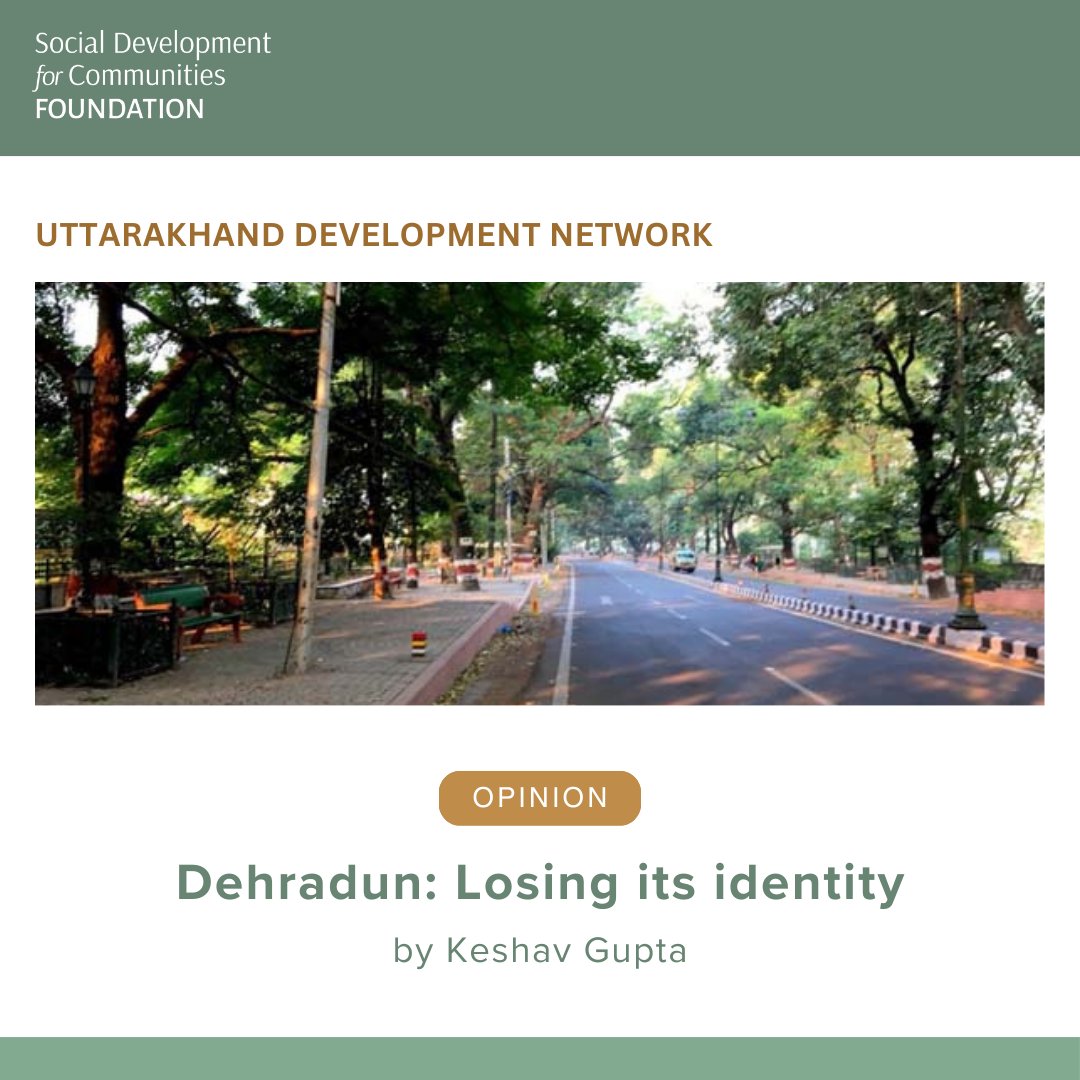 Dehradun, long cherished for its calm charm among the Himalayan foothills, is now experiencing a surge in commercialization and urbanization. Read how commercialization is reshaping our beloved town in Keshav Gupta's compelling article. sdcuk.in/dehradun-losin… #Dehradun
