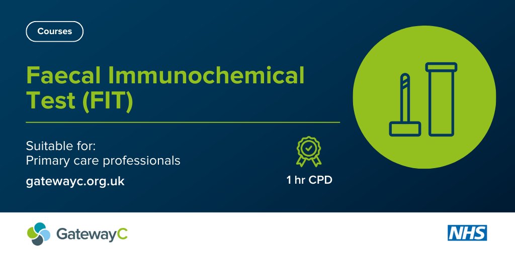 Screening vs symptomatic FIT - what are the key differences? Refresh your knowledge on the latest guidance. Start @GatewayC_’s free, 1-hour, CPD course 👉bit.ly/49R1Smv #BowelCancerAwarenessMonth