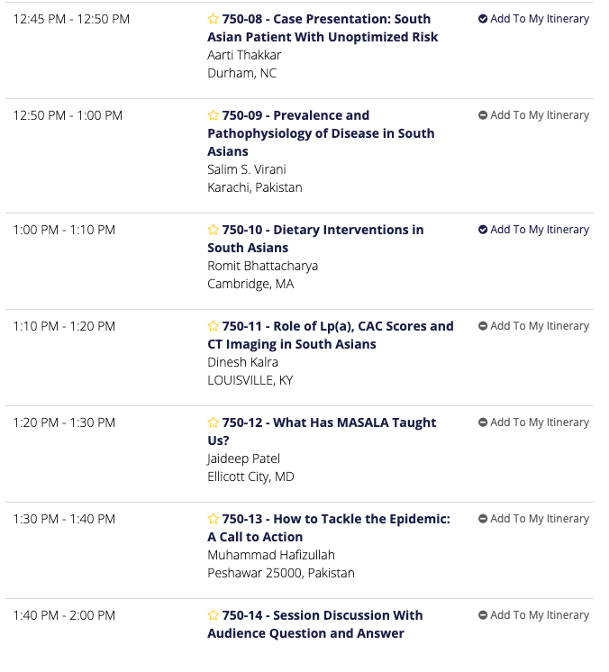 Come catch a discussion of #SouthAsianCVD at #ACC24 on Monday April 8th from 12:45p-2p Excited to discuss with @AAgarwalaMD @DineshKalra @jaideeppatelmd @virani_md @aarti693 and others! Catch us there! @ourhealthstudy @pnatarajanmd @DougDrachmanMD @AmiBhattMD