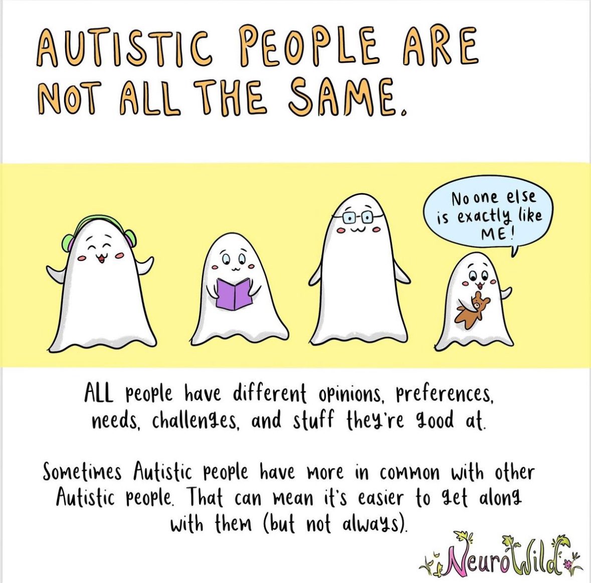 WoodhillSENCo's tweet photo. In #WorldAutismAcceptanceWeek I though it would be great to share these lovely reminders… https://t.co/FSUfogIImr