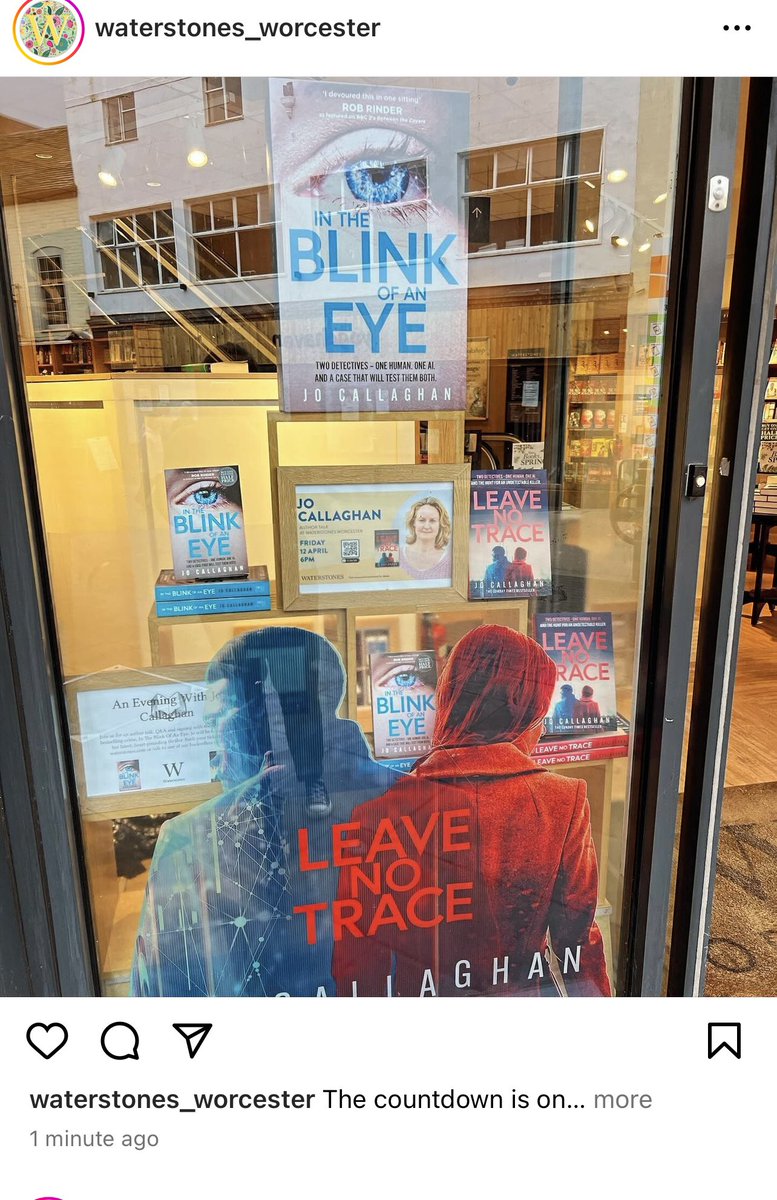 Look at this ADORABLE window in @WatWorcester! I can’t wait to talk to readers on Friday April 12th (tickets from the shop). Huge thanks to Maddy and Jess for all the Kat and Lock love 😍 @RichVlietstra @katherinecrime @jessbarratt88 @susanW1F