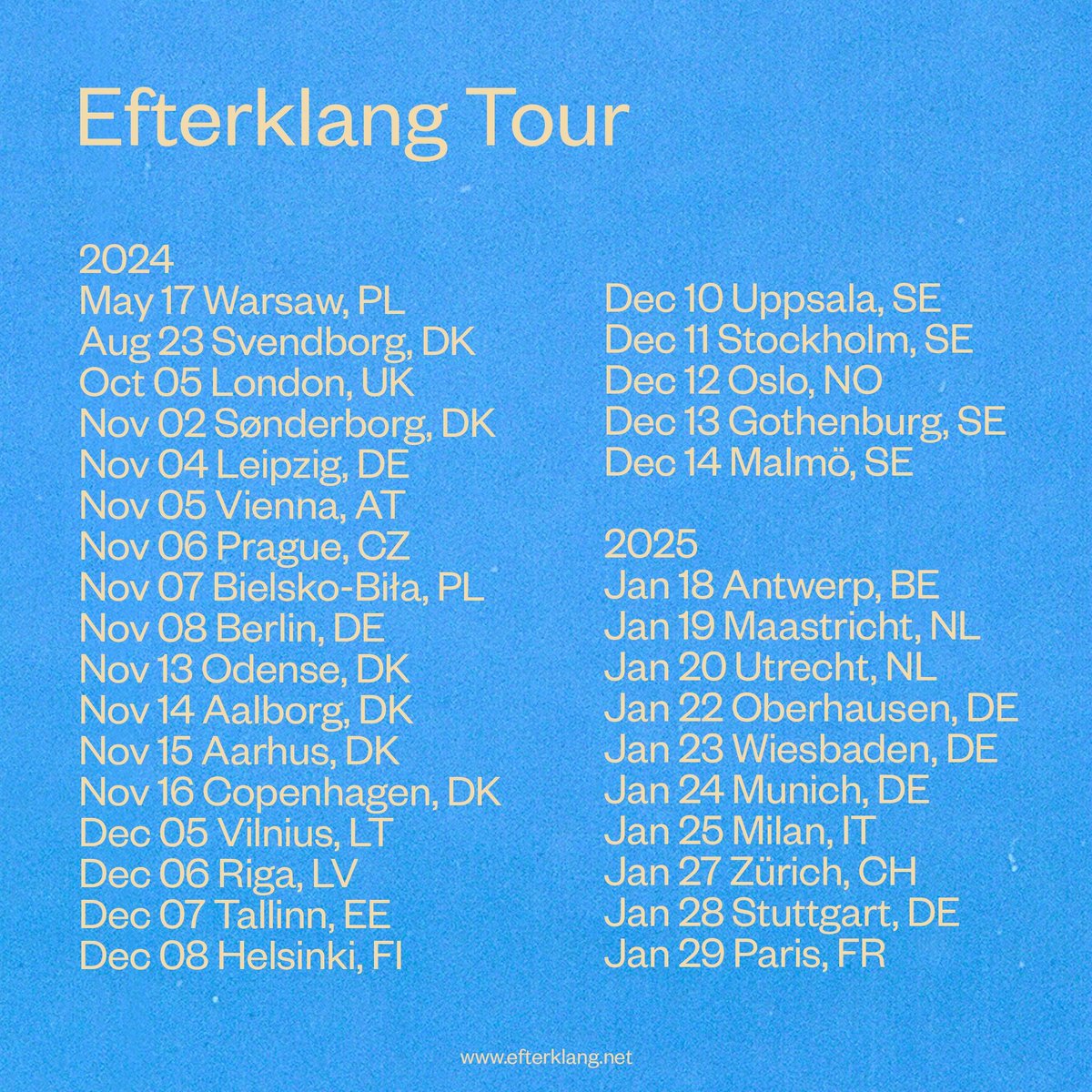 rockfreaksnet's tweet photo. ICYMI: @Efterklang will play live at #Alsion in Sønderborg, #Magasinet in Odense, @studenterhuset in Aalborg, @FondenVoxHall in Århus and Store #VEGAcph in Copenhagen in November. For more details, see this news item on our website: https://t.co/CpbnDeKbBZ https://t.co/zBeZYfJSds