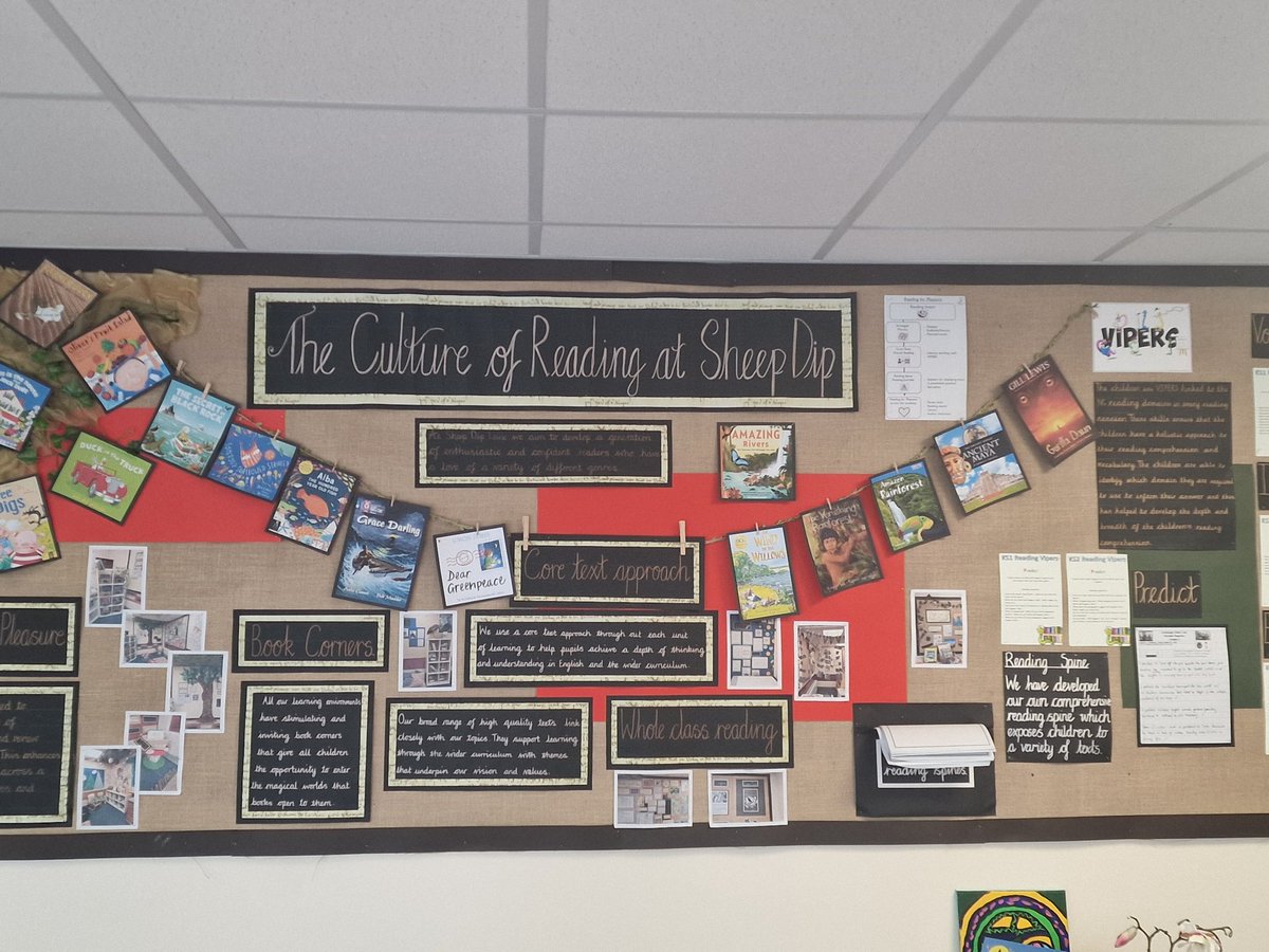 Another update, this time to our 'Culture of Reading' display, reflecting some of the texts classes will be working on this term @SDLPrimary @ExceedLP